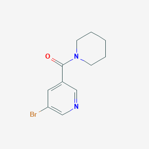 B181373 (5-Bromopyridin-3-YL)(piperidin-1-YL)methanone CAS No. 342013-82-5