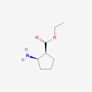 molecular formula C8H15NO2 B181406 Ethyl (1S,2R)-2-Aminocyclopentanecarboxylate CAS No. 197904-11-3