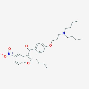 molecular formula C30H40N2O5 B181470 (2-丁基-5-硝基苯并呋喃-3-基)(4-(3-(二丁基氨基)丙氧基)苯基)甲酮 CAS No. 141645-23-0