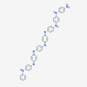 molecular formula C48H38N8 B018150 4-N-[4-[4-[[4-[4-[[4-(4-苯胺苯基)亚氨基环己xa-2,5-二烯-1-亚甲基]氨基]苯基]亚氨基环己xa-2,5-二烯-1-亚甲基]氨基]苯胺]苯基]苯-1,4-二胺 CAS No. 5612-44-2