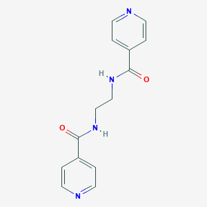 molecular formula C14H14N4O2 B181516 N-[2-(pyridine-4-carbonylamino)ethyl]pyridine-4-carboxamide CAS No. 6631-22-7