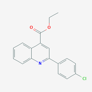 molecular formula C18H14ClNO2 B181517 Ethyl 2-(4-chlorophenyl)quinoline-4-carboxylate CAS No. 7147-98-0