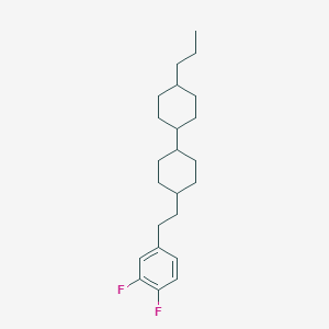 molecular formula C23H34F2 B181532 (1's,4'r)-4-(3,4-二氟苯乙基)-4'-丙基-1,1'-联(环己烷) CAS No. 107215-66-7