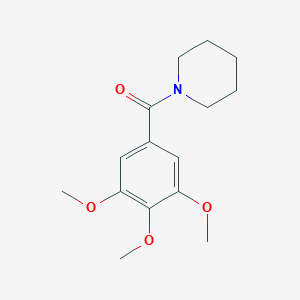 molecular formula C15H21NO4 B181541 Piperidine, 1-(3,4,5-trimethoxybenzoyl)- CAS No. 3704-26-5