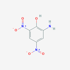 molecular formula C6H5N3O5 B181620 2-アミノ-4,6-ジニトロフェノール CAS No. 96-91-3