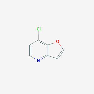 molecular formula C7H4ClNO B181628 7-Chlorofuro[3,2-b]pyridine CAS No. 182691-75-4
