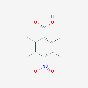 molecular formula C11H13NO4 B181662 2,3,5,6-Tetramethyl-4-nitrobenzoic acid CAS No. 86145-89-3