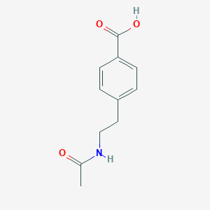 molecular formula C11H13NO3 B181679 4-(2-乙酰氨基乙基)苯甲酸 CAS No. 7465-13-6