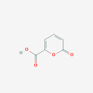molecular formula C6H4O4 B181686 2-氧代-2H-吡喃-6-羧酸 CAS No. 672-67-3