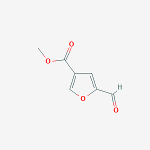 molecular formula C7H6O4 B181692 Methyl 5-formylfuran-3-carboxylate CAS No. 102169-71-1