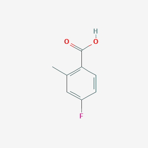 molecular formula C8H7FO2 B181733 4-氟-2-甲基苯甲酸 CAS No. 321-21-1
