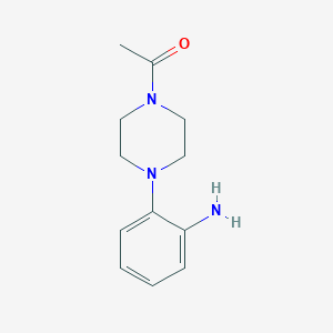 molecular formula C12H17N3O B181734 1-(4-(2-Aminophenyl)piperazin-1-yl)ethanone CAS No. 91646-45-6