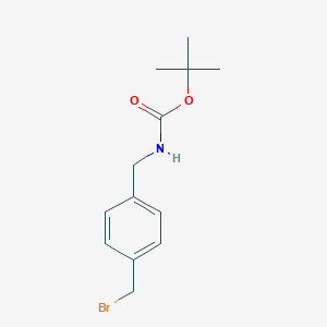 molecular formula C13H18BrNO2 B181743 叔丁基 4-(溴甲基)苄基氨基甲酸酯 CAS No. 187283-17-6