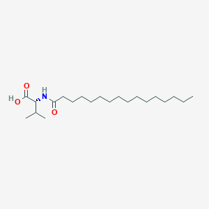 molecular formula C21H41NO3 B181785 (R)-2-(Hexadecanoyl)amino-3-methylbutanoic acid CAS No. 132869-86-4