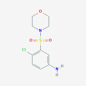 molecular formula C10H13ClN2O3S B181811 4-氯-3-(吗啉-4-磺酰基)-苯胺 CAS No. 325724-68-3