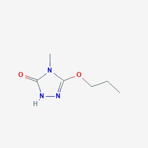 molecular formula C6H11N3O2 B181816 4-甲基-3-丙氧基-1H-1,2,4-三唑-5(4H)-酮 CAS No. 145027-96-9