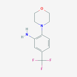 molecular formula C11H13F3N2O B181817 2-Morpholino-5-(trifluoromethyl)aniline CAS No. 784-57-6