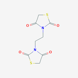 B181825 3-[2-(2,4-Dioxo-1,3-thiazolidin-3-yl)ethyl]-1,3-thiazolidine-2,4-dione CAS No. 55970-51-9