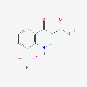 molecular formula C11H6F3NO3 B181865 4-羟基-8-(三氟甲基)喹啉-3-羧酸 CAS No. 23779-95-5