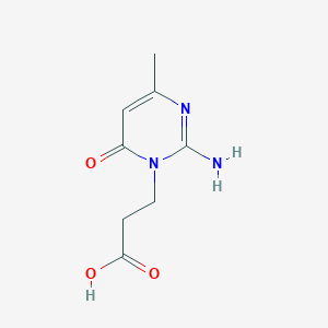 molecular formula C8H11N3O3 B181893 3-(2-氨基-4-甲基-6-氧代嘧啶-1(6H)-基)丙酸 CAS No. 19675-50-4
