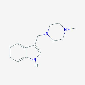 molecular formula C14H19N3 B181923 3-((4-methylpiperazin-1-yl)methyl)-1H-indole CAS No. 5444-91-7