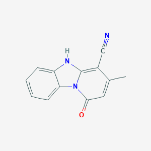molecular formula C13H9N3O B181949 3-甲基-1-氧代-1,5-二氢吡啶并[1,2-a]苯并咪唑-4-腈 CAS No. 60792-57-6
