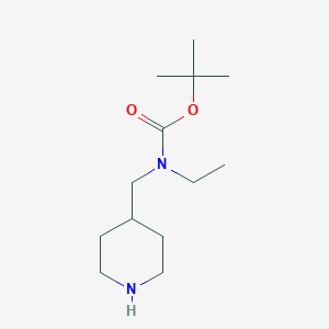 molecular formula C13H26N2O2 B181970 Ethyl-piperidin-4-ylmethyl-carbamic acid tert-butyl ester CAS No. 158958-41-9