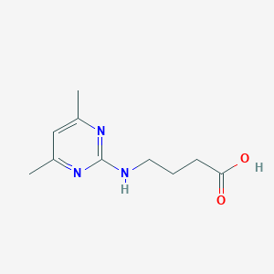 molecular formula C10H15N3O2 B181972 4-[(4,6-Dimethylpyrimidin-2-yl)amino]butanoic acid CAS No. 139399-51-2