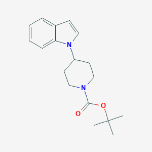 molecular formula C18H24N2O2 B182034 tert-Butyl 4-(1H-indol-1-yl)piperidine-1-carboxylate CAS No. 170364-89-3