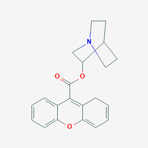 molecular formula C21H21NO3 B182038 1-azabicyclo[2.2.2]octan-3-yl 1H-xanthene-9-carboxylate CAS No. 102585-08-0