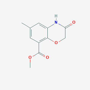 molecular formula C11H11NO4 B182052 6-甲基-3-氧代-3,4-二氢-2H-1,4-苯并恶嗪-8-羧酸甲酯 CAS No. 141761-86-6