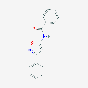 molecular formula C16H12N2O2 B182055 N-(3-Phenyl-5-isoxazolyl)benzamide CAS No. 37853-32-0