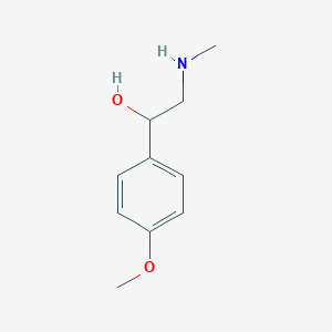 molecular formula C10H15NO2 B182058 1-(4-Methoxyphenyl)-2-(methylamino)ethanol CAS No. 58777-87-0