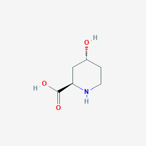 molecular formula C6H11NO3 B182098 (2R,4R)-4-hydroxypiperidine-2-carboxylic acid CAS No. 1622-20-4