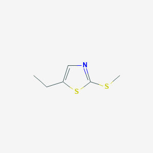 B182108 5-ethyl-2-(methylthio)Thiazole CAS No. 196500-11-5