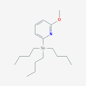 molecular formula C18H33NOSn B182126 2-甲氧基-6-(三丁基锡基)吡啶 CAS No. 164014-94-2