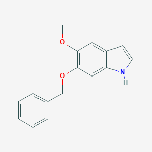 molecular formula C16H15NO2 B018216 6-苄氧基-5-甲氧基吲哚 CAS No. 2426-59-7