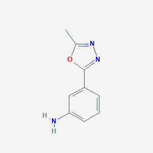 molecular formula C9H9N3O B182171 3-(5-甲基-1,3,4-恶二唑-2-基)苯胺 CAS No. 122733-40-8