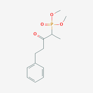 B182175 4-Dimethoxyphosphoryl-1-phenylpentan-3-one CAS No. 144358-71-4