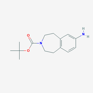 molecular formula C15H22N2O2 B182182 Tert-butyl 7-amino-4,5-dihydro-1H-benzo[D]azepine-3(2H)-carboxylate CAS No. 118454-24-3
