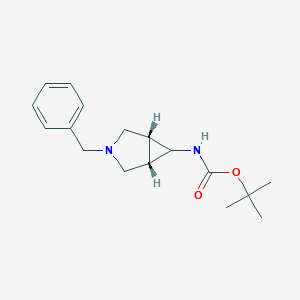 molecular formula C17H24N2O2 B182184 tert-Butyl ((1R,5S,6s)-3-benzyl-3-azabicyclo[3.1.0]hexan-6-yl)carbamate CAS No. 185559-52-8
