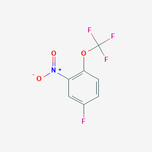 molecular formula C7H3F4NO3 B182185 4-Fluoro-2-nitro-1-(trifluoromethoxy)benzene CAS No. 123572-62-3