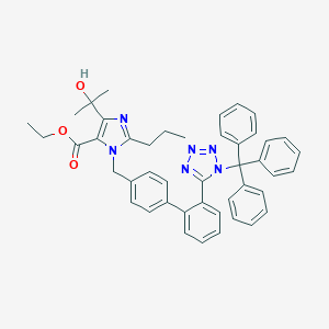 B182193 4-(1-Hydroxy-1-methylethyl)-2-propyl-1-[[2'-[(triphenylmethyl)-1H-tetrazol-5-yl][1,1'-biphenyl]-4-yl]methyl]-1H-imidazole-5-carboxylic acid ethyl ester CAS No. 144690-33-5