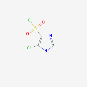 molecular formula C4H4Cl2N2O2S B182210 5-氯-1-甲基-1H-咪唑-4-磺酰氯 CAS No. 137048-96-5