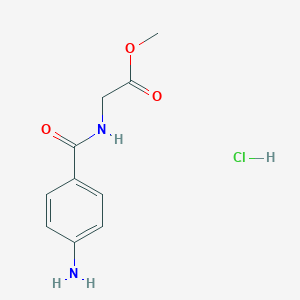 B182232 Methyl [(4-aminobenzoyl)amino]acetate hydrochloride CAS No. 101248-38-8