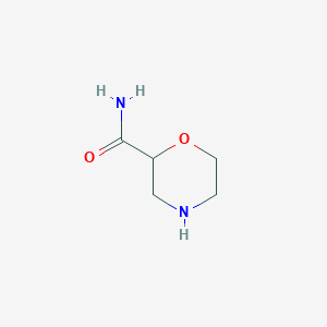 molecular formula C5H10N2O2 B182236 吗啉-2-甲酰胺 CAS No. 135072-13-8