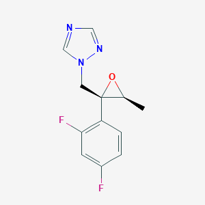 molecular formula C12H11F2N3O B182272 1-(((2R,3S)-2-(2,4-二氟苯基)-3-甲基环氧丙烷-2-基)甲基)-1H-1,2,4-三唑 CAS No. 127000-90-2