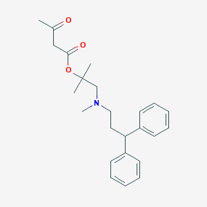 B182276 1-((3,3-Diphenylpropyl)(methyl)amino)-2-methylpropan-2-yl 3-oxobutanoate CAS No. 100427-51-8