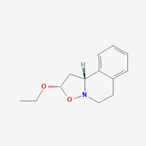 B182287 (2S,10bR)-2-ethoxy-2,5,6,10b-tetrahydro-1H-[1,2]oxazolo[3,2-a]isoquinoline CAS No. 196393-15-4