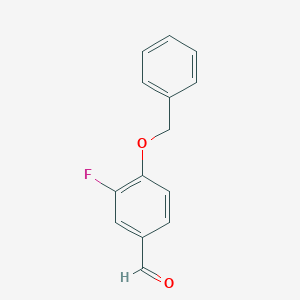 molecular formula C14H11FO2 B182309 4-(苄氧基)-3-氟苯甲醛 CAS No. 175968-61-3